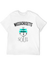 Massachusetts Anchor Of My Soul American States Lightweight Cotton T-Shirt – Daily Comfort Graphic Shirt