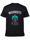 Massachusetts Anchor Of My Soul American States Lightweight Cotton T-Shirt – Daily Comfort Graphic Shirt
