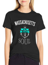 Massachusetts Anchor Of My Soul American States Lightweight Cotton T-Shirt – Daily Comfort Graphic Shirt