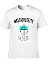 Massachusetts Anchor Of My Soul American States Lightweight Cotton T-Shirt – Daily Comfort Graphic Shirt