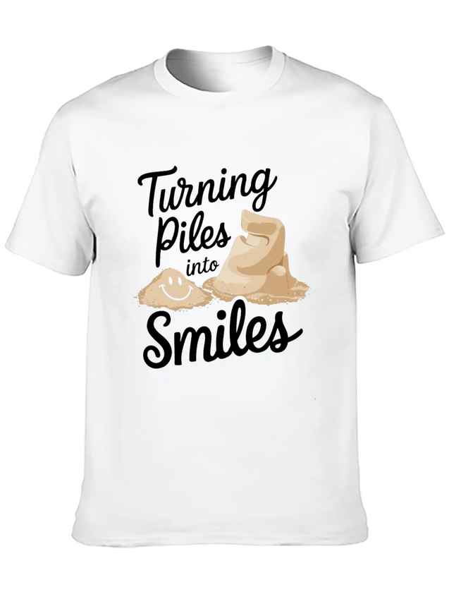 Masterpieces Of Sand Sculpting Art At Beach Lightweight Cotton T-Shirt – Daily Comfort Graphic Shirt