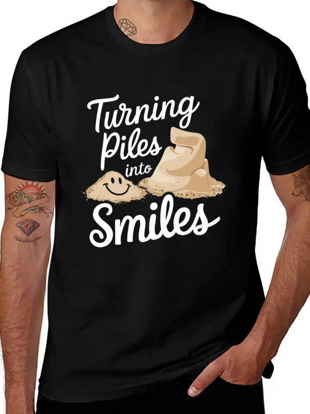 Masterpieces Of Sand Sculpting Art At Beach Lightweight Cotton T-Shirt – Daily Comfort Graphic Shirt