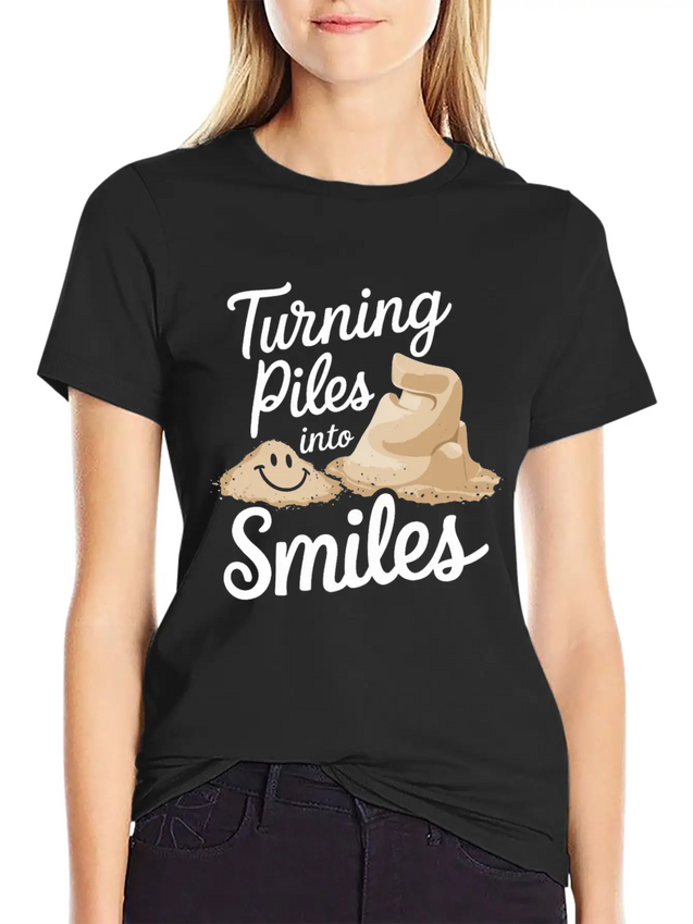 Masterpieces Of Sand Sculpting Art At Beach Lightweight Cotton T-Shirt – Daily Comfort Graphic Shirt