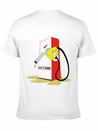 Men's Charcoal GetcreOctane Emote T-Shirt Lightweight Cotton T-Shirt – Daily Comfort Graphic Shirt