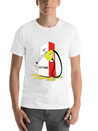 Men's Charcoal GetcreOctane Emote T-Shirt Lightweight Cotton T-Shirt – Daily Comfort Graphic Shirt