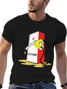 Men's Charcoal GetcreOctane Emote T-Shirt Lightweight Cotton T-Shirt – Daily Comfort Graphic Shirt