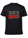Mens Guitarist Birthday Guitar Chords "DAD Rock's" Lightweight Cotton T-Shirt – Daily Comfort Graphic Shirt