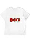 Mens Guitarist Birthday Guitar Chords "DAD Rock's" Lightweight Cotton T-Shirt – Daily Comfort Graphic Shirt