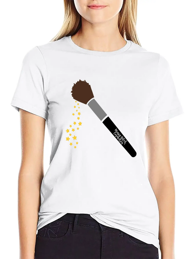 Messy Bitch Cosmetics™ Fairy Brush (Wand) Lightweight Cotton T-Shirt – Daily Comfort Graphic Shirt