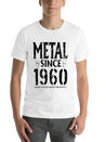 Metal Gift Birthday Vintage 1960 Lightweight Cotton T-Shirt – Daily Comfort Graphic Shirt
