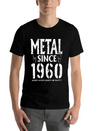 Metal Gift Birthday Vintage 1960 Lightweight Cotton T-Shirt – Daily Comfort Graphic Shirt