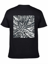 Metallic Bloom: Nature's Industrial Reflection Lightweight Cotton T-Shirt – Daily Comfort Graphic Shirt