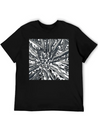 Metallic Bloom: Nature's Industrial Reflection Lightweight Cotton T-Shirt – Daily Comfort Graphic Shirt