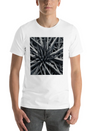 Metallic Bloom: Nature's Industrial Reflection Lightweight Cotton T-Shirt – Daily Comfort Graphic Shirt