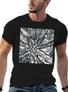 Metallic Bloom: Nature's Industrial Reflection Lightweight Cotton T-Shirt – Daily Comfort Graphic Shirt