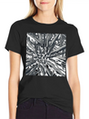 Metallic Bloom: Nature's Industrial Reflection Lightweight Cotton T-Shirt – Daily Comfort Graphic Shirt