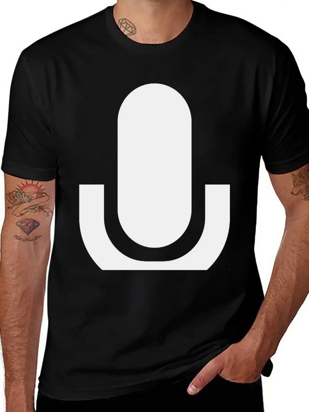 Microphone Lightweight Cotton T-Shirt – Daily Comfort Graphic Shirt