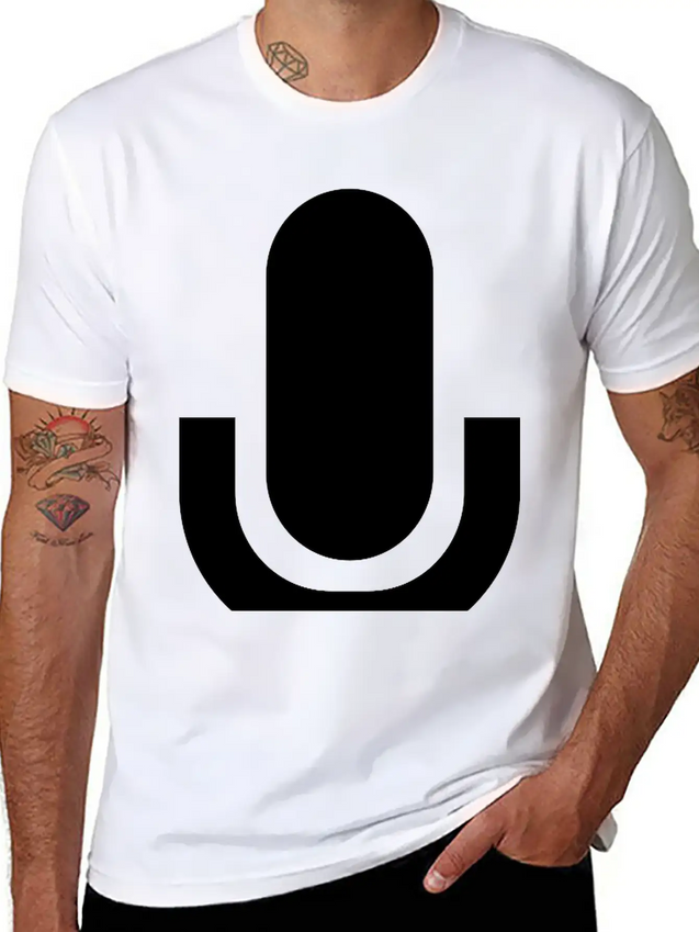 Microphone Lightweight Cotton T-Shirt – Daily Comfort Graphic Shirt