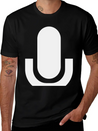 Microphone Lightweight Cotton T-Shirt – Daily Comfort Graphic Shirt