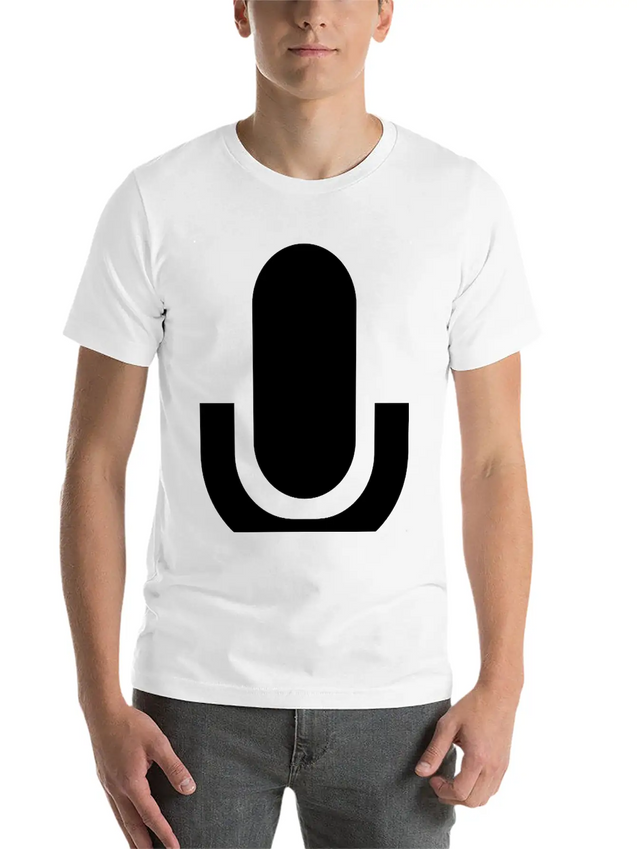 Microphone Lightweight Cotton T-Shirt – Daily Comfort Graphic Shirt