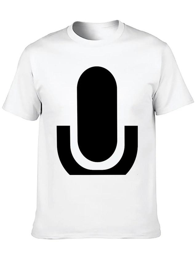 Microphone Lightweight Cotton T-Shirt – Daily Comfort Graphic Shirt