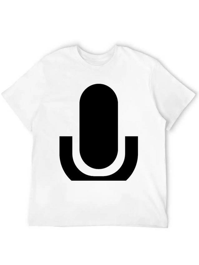 Microphone Lightweight Cotton T-Shirt – Daily Comfort Graphic Shirt