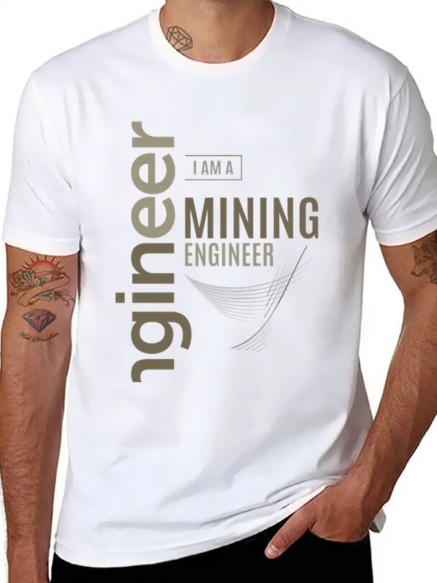 Mining Engineer Lightweight Cotton T-Shirt – Daily Comfort Graphic Shirt