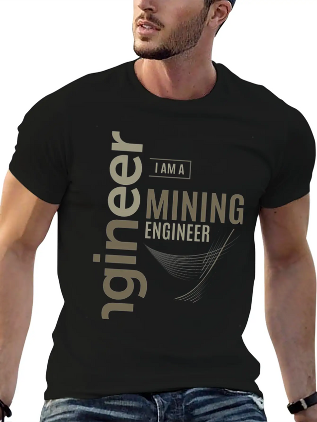 Mining Engineer Lightweight Cotton T-Shirt – Daily Comfort Graphic Shirt