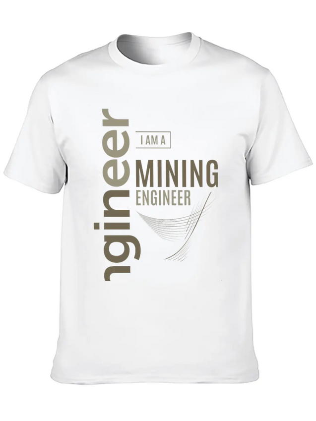 Mining Engineer Lightweight Cotton T-Shirt – Daily Comfort Graphic Shirt