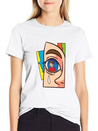 Miscellaneous Figurative Facade Lightweight Cotton T-Shirt – Daily Comfort Graphic Shirt