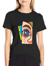 Miscellaneous Figurative Facade Lightweight Cotton T-Shirt – Daily Comfort Graphic Shirt