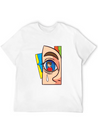 Miscellaneous Figurative Facade Lightweight Cotton T-Shirt – Daily Comfort Graphic Shirt