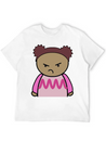 Mix And Match Character Lily Unhappy Front Lightweight Cotton T-Shirt – Daily Comfort Graphic Shirt