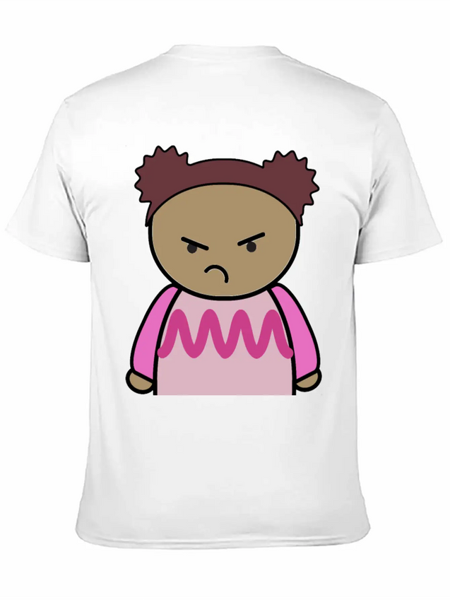 Mix And Match Character Lily Unhappy Front Lightweight Cotton T-Shirt – Daily Comfort Graphic Shirt