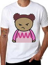 Mix And Match Character Lily Unhappy Front Lightweight Cotton T-Shirt – Daily Comfort Graphic Shirt