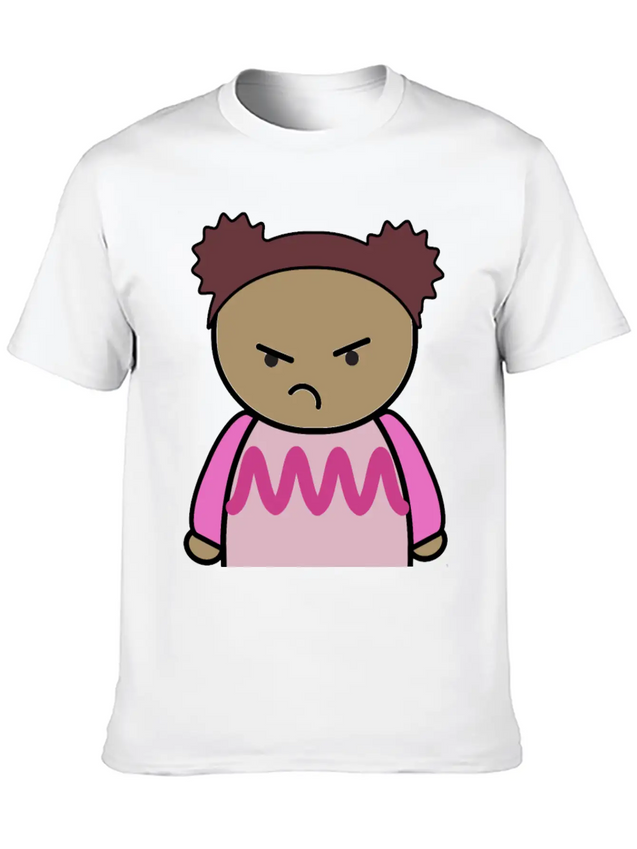 Mix And Match Character Lily Unhappy Front Lightweight Cotton T-Shirt – Daily Comfort Graphic Shirt