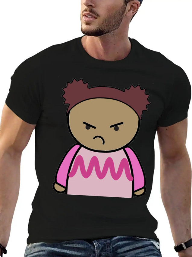 Mix And Match Character Lily Unhappy Front Lightweight Cotton T-Shirt – Daily Comfort Graphic Shirt