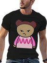 Mix And Match Character Lily Unhappy Front Lightweight Cotton T-Shirt – Daily Comfort Graphic Shirt