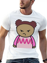 Mix And Match Character Lily Unhappy Front Lightweight Cotton T-Shirt – Daily Comfort Graphic Shirt