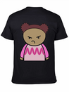 Mix And Match Character Lily Unhappy Front Lightweight Cotton T-Shirt – Daily Comfort Graphic Shirt