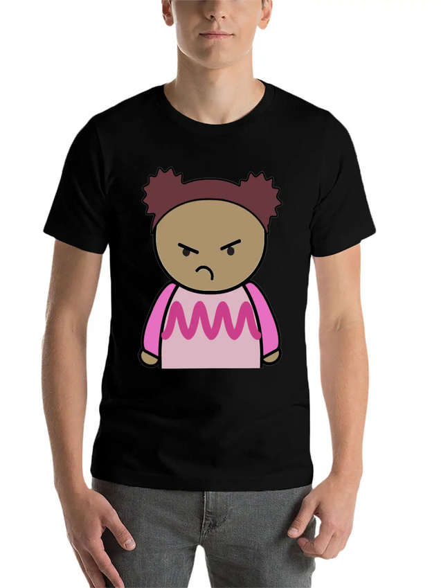 Mix And Match Character Lily Unhappy Front Lightweight Cotton T-Shirt – Daily Comfort Graphic Shirt
