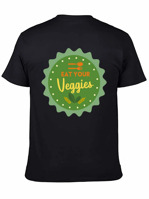 MJR 10 B Eatveggie Lightweight Cotton T-Shirt – Daily Comfort Graphic Shirt