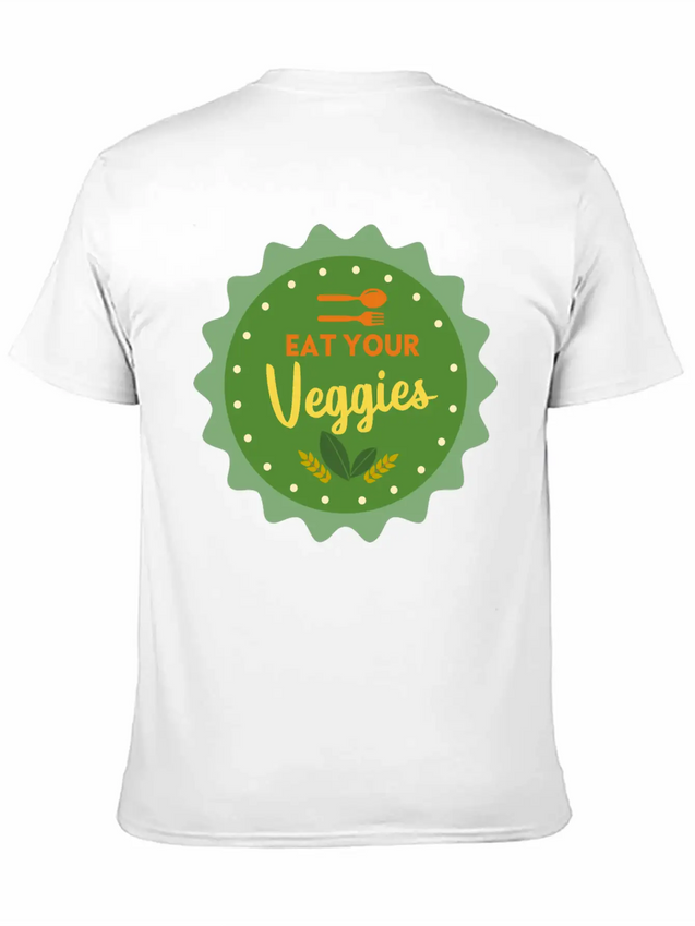 MJR 10 B Eatveggie Lightweight Cotton T-Shirt – Daily Comfort Graphic Shirt