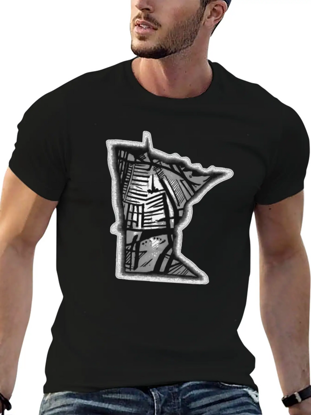MN Urban Style Lightweight Cotton T-Shirt – Daily Comfort Graphic Shirt