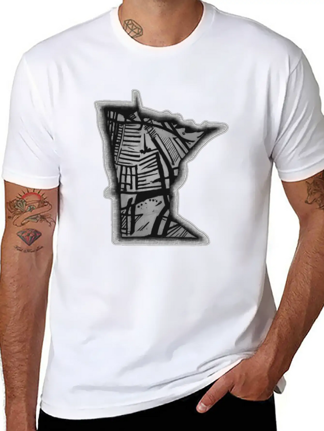 MN Urban Style Lightweight Cotton T-Shirt – Daily Comfort Graphic Shirt