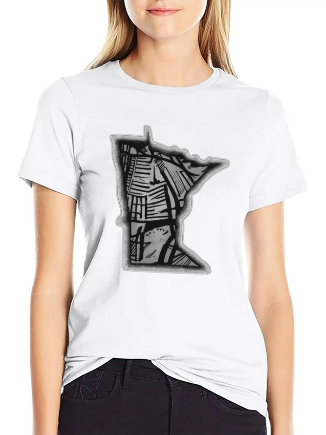 MN Urban Style Lightweight Cotton T-Shirt – Daily Comfort Graphic Shirt