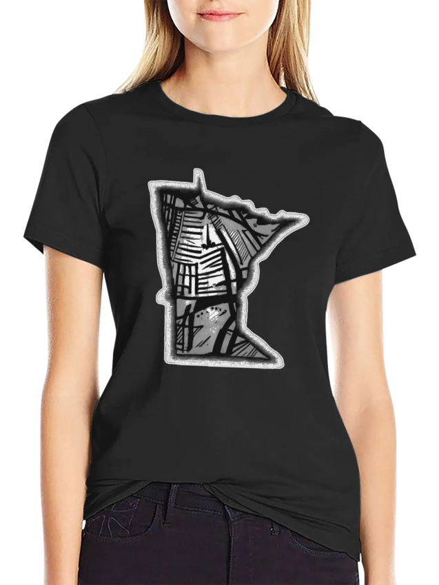 MN Urban Style Lightweight Cotton T-Shirt – Daily Comfort Graphic Shirt