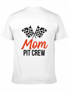 Mom Pit Crew Funny Hosting Car Race Birthday Party Lightweight Cotton T-Shirt – Daily Comfort Graphic Shirt