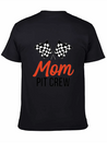 Mom Pit Crew Funny Hosting Car Race Birthday Party Lightweight Cotton T-Shirt – Daily Comfort Graphic Shirt