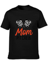 Mom Pit Crew Funny Hosting Car Race Birthday Party Lightweight Cotton T-Shirt – Daily Comfort Graphic Shirt